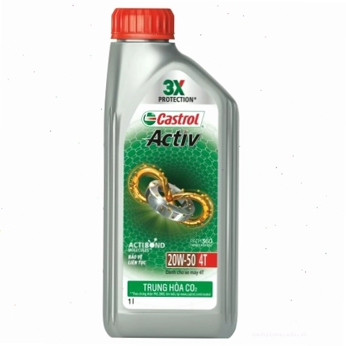 Nhớt Castrol Activ 4T 20W-50 1L