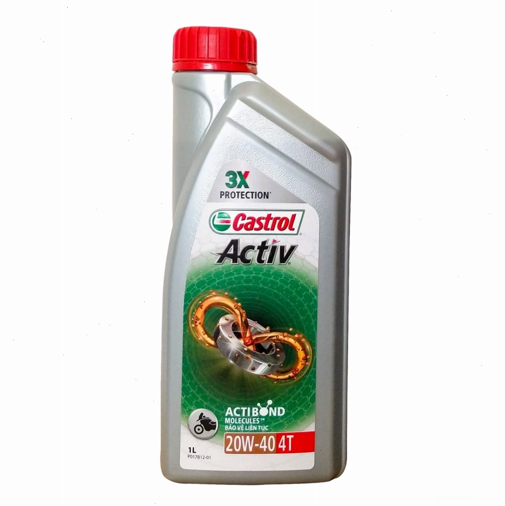 Nhớt Castrol Activ Vistra 4T 20W40 1 Lít