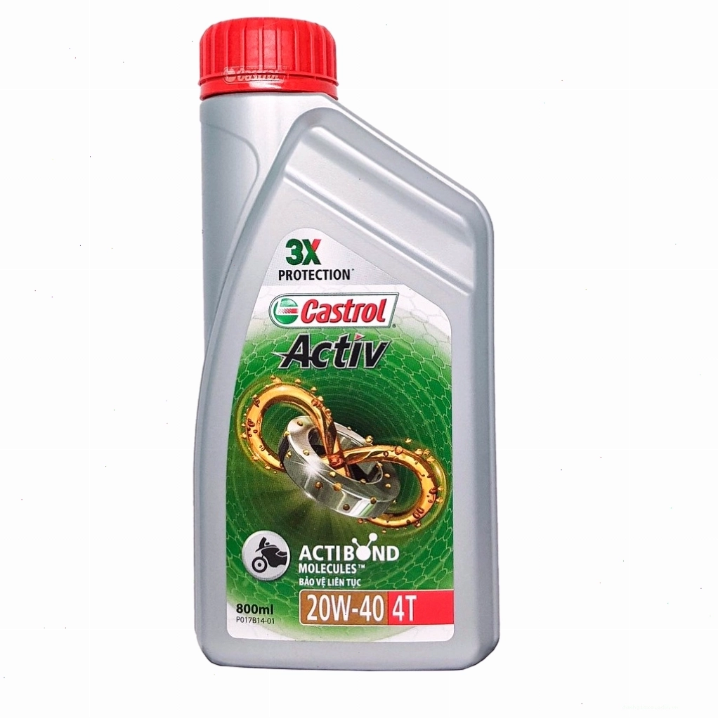 Nhớt Castrol Activ Vistra 4T 20W40 800 ML