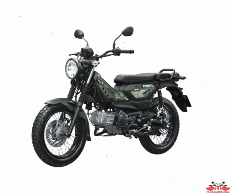 Ống xả Yamaha PG-1 được đặt cao, tăng tính thể thao và khả năng lội nước