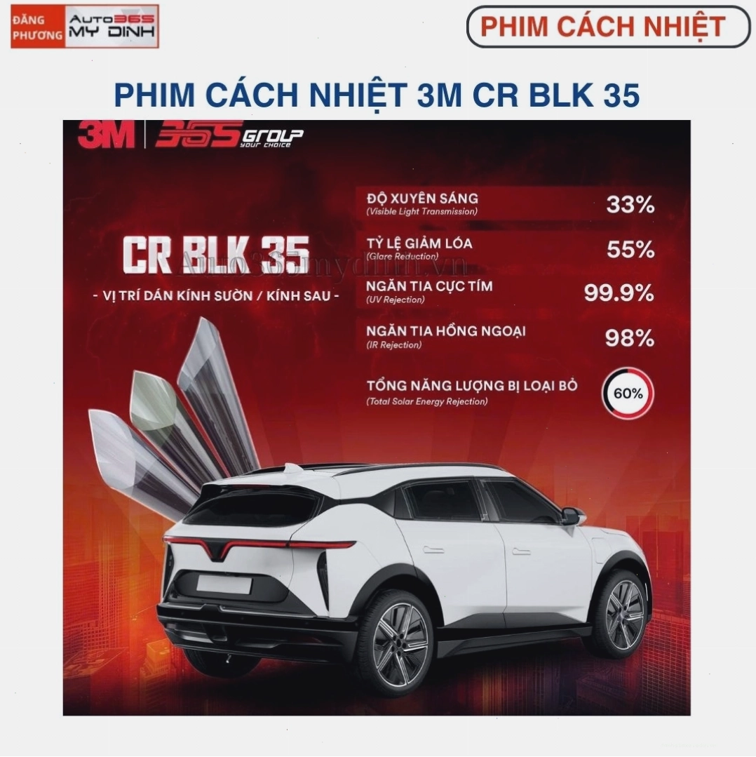Phim cách nhiệt 3M CR BLK 35