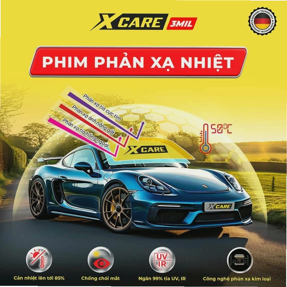 Phim cách nhiệt X-Care với công nghệ phản xạ nhiệt tiên tiến