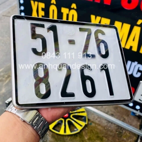 Phôi ép biển số xe máy chống nước
