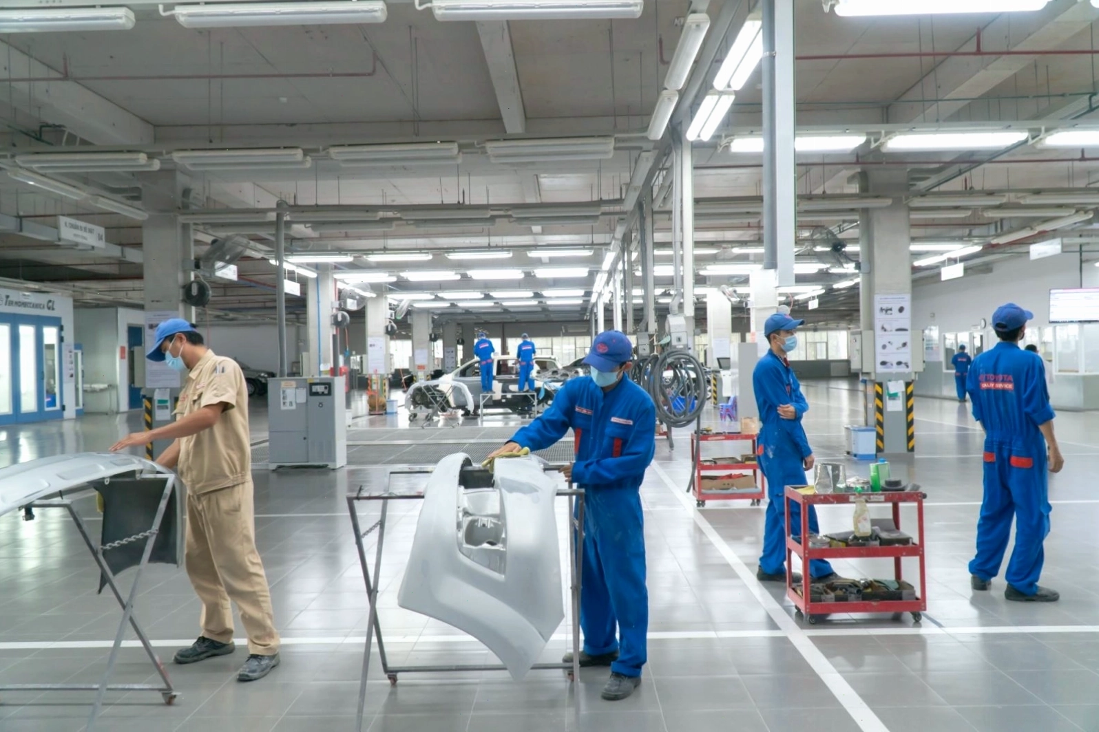 Quy trình sửa chữa hiện đại tại Toyota Long An