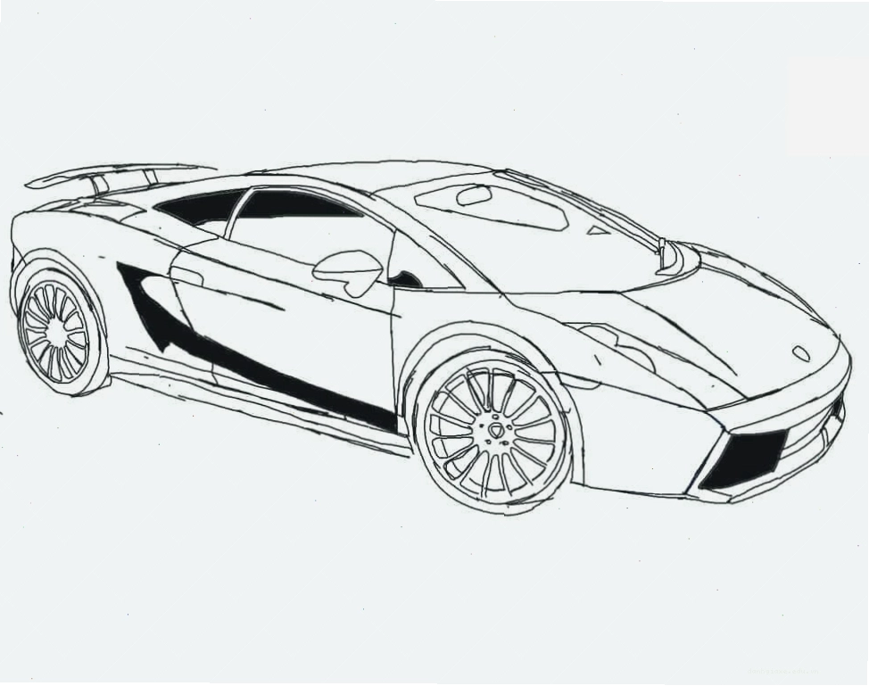 Siêu xe Lamborghini cực chất trong tranh tô màu