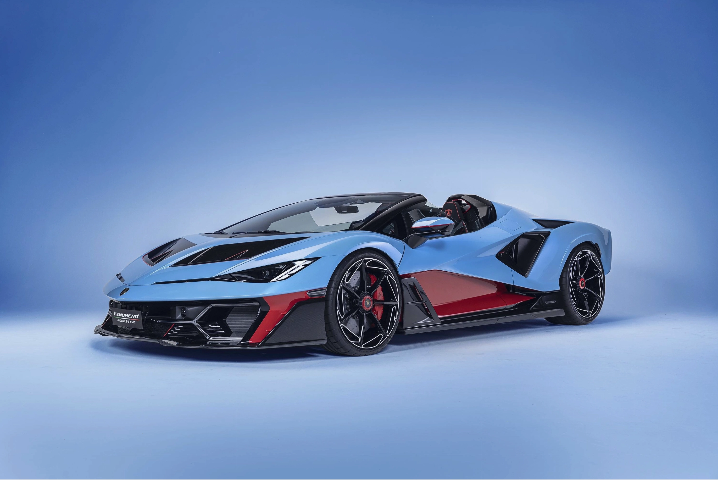 Siêu xe Lamborghini hiện đại với logo đặc trưng