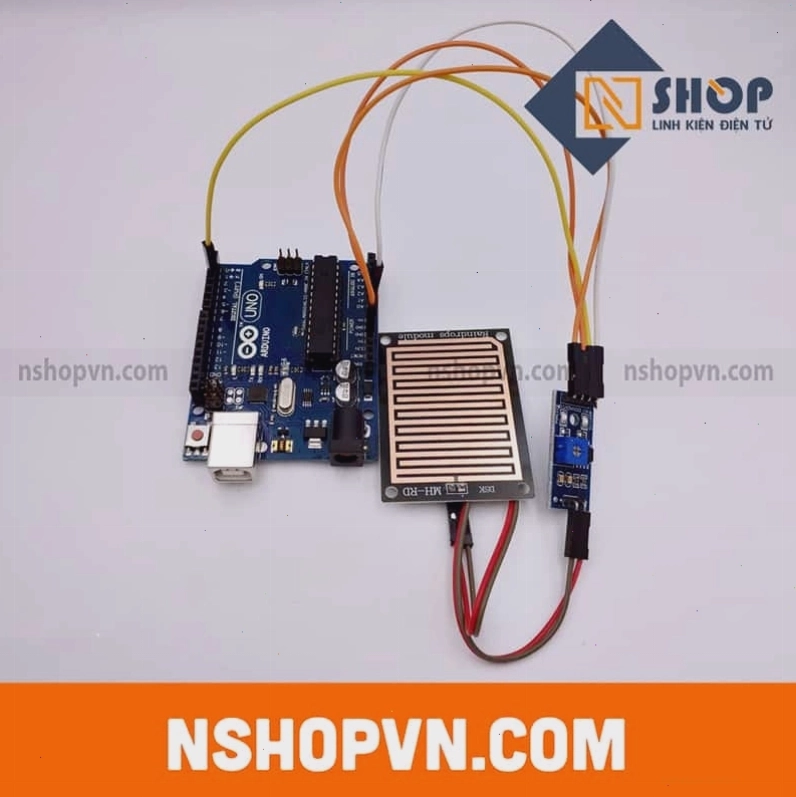 Sơ đồ kết nối cảm biến mưa với Arduino