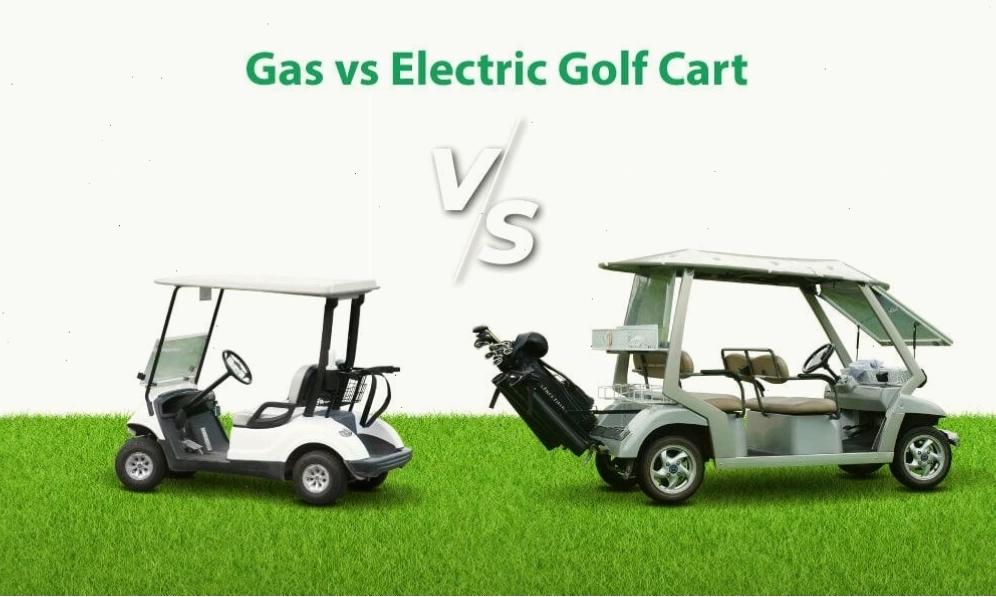 So sánh xe golf chạy xăng và xe golf chạy điện