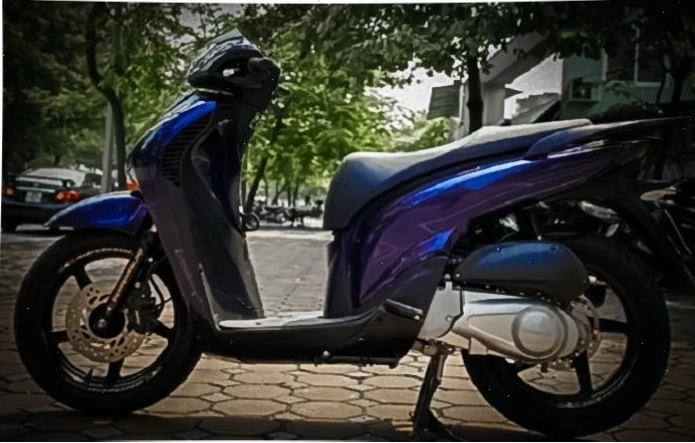 Sơn SH Ý 150 màu xanh tiger tại TPHCM