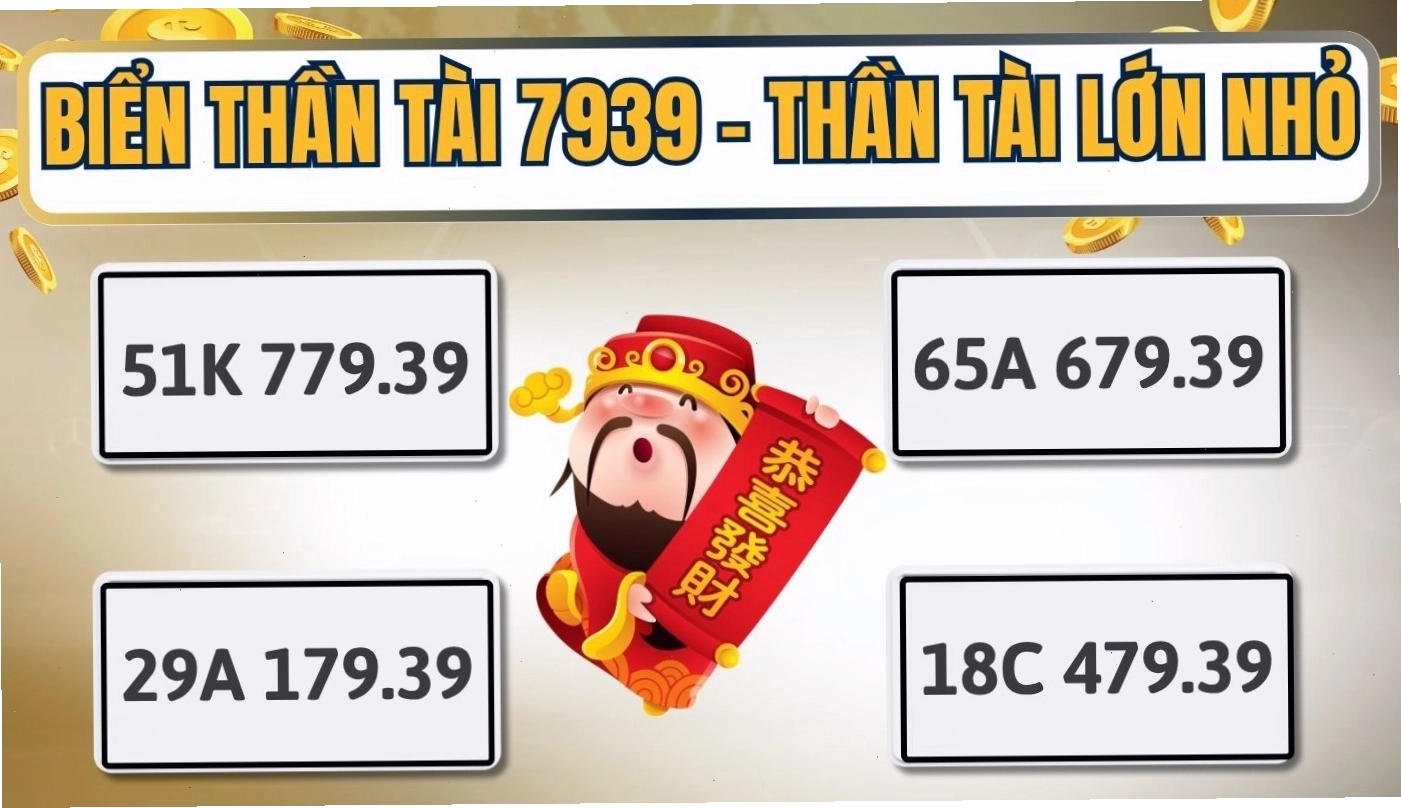 Sự kết hợp giữa biển số Thần Tài lớn và Thần Tài nhỏ