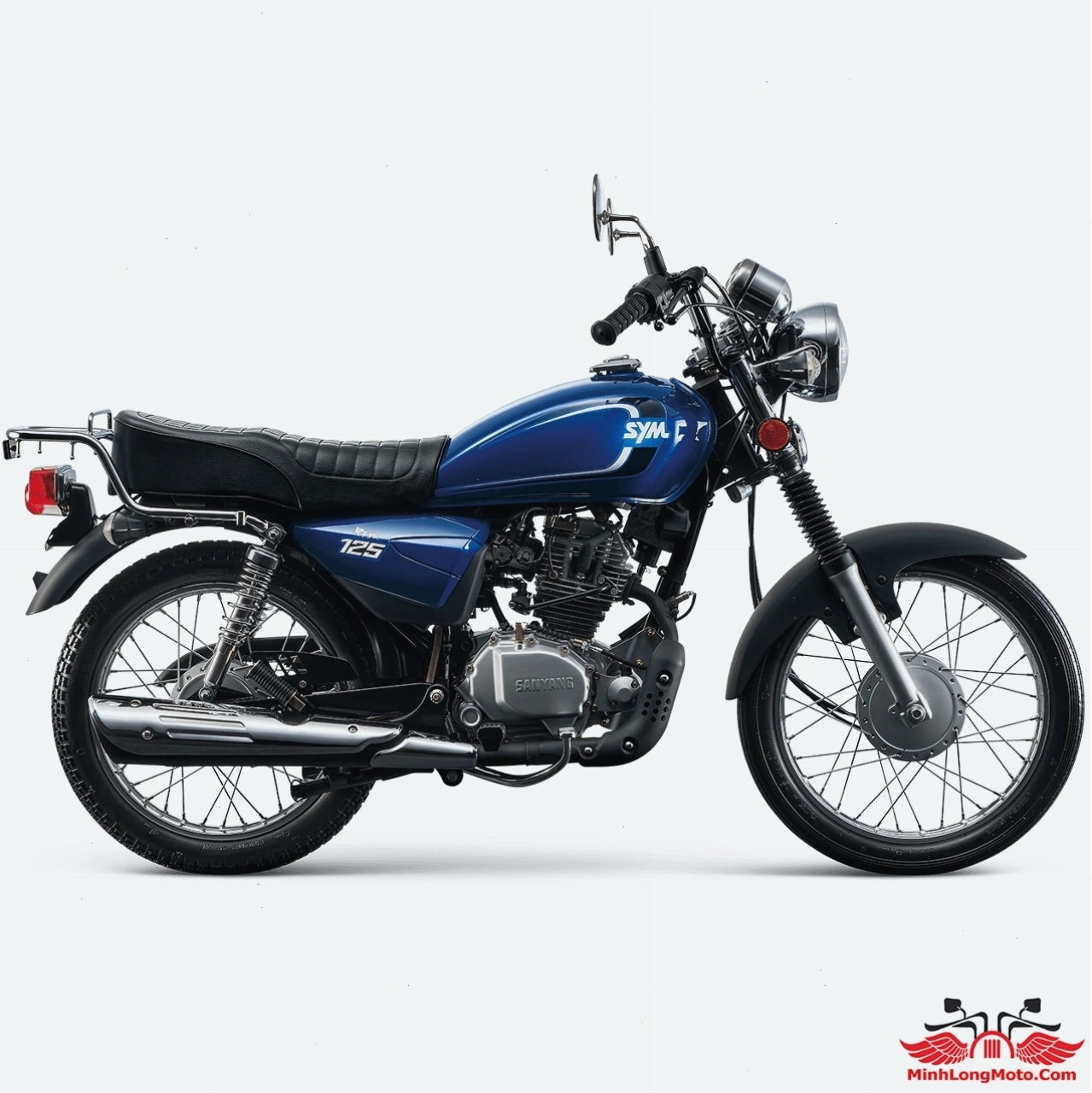 SYM Wolf 125 Classic màu xanh cổ điển