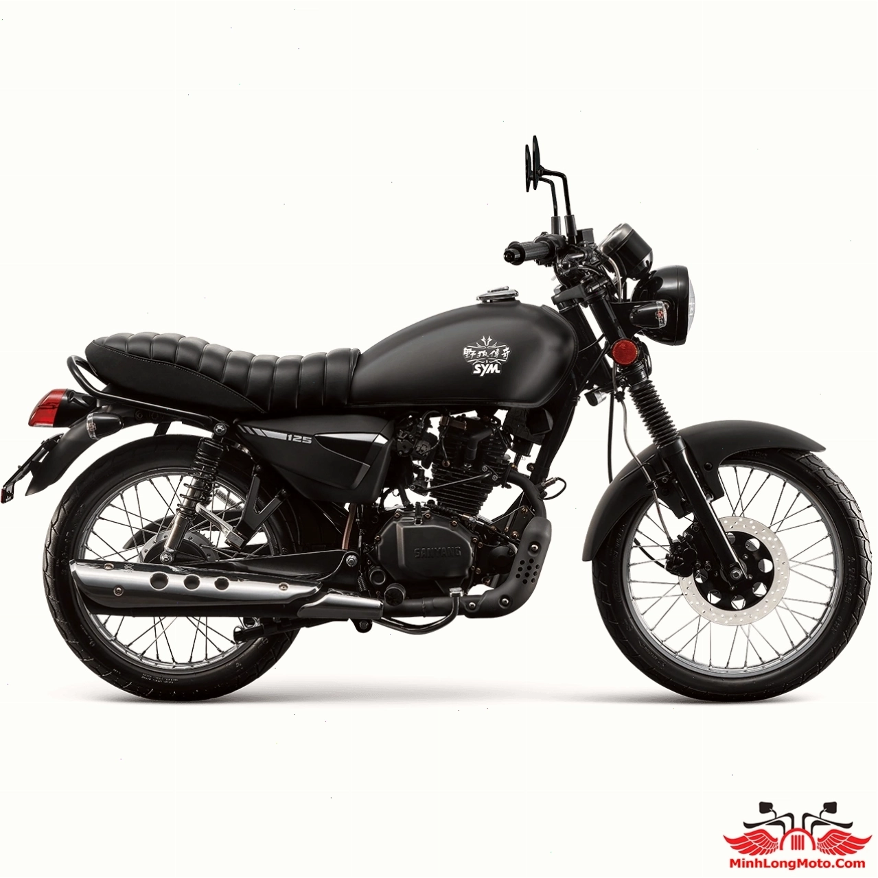 SYM Wolf 125 Legend phiên bản xám đen mờ