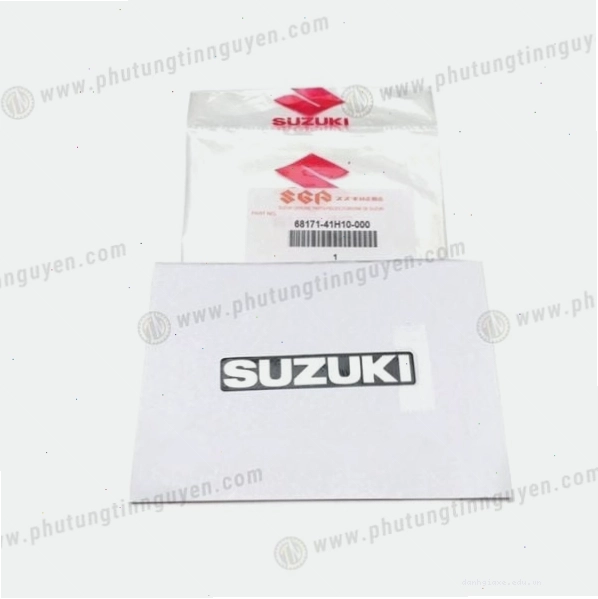 Tem Suzuki dán dè biển số Satria - Raider Fi chính hãng