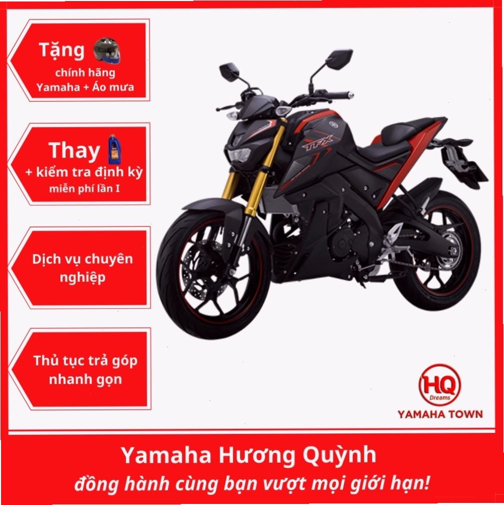 TFX 150 màu đỏ thể hiện sự mạnh mẽ và cá tính