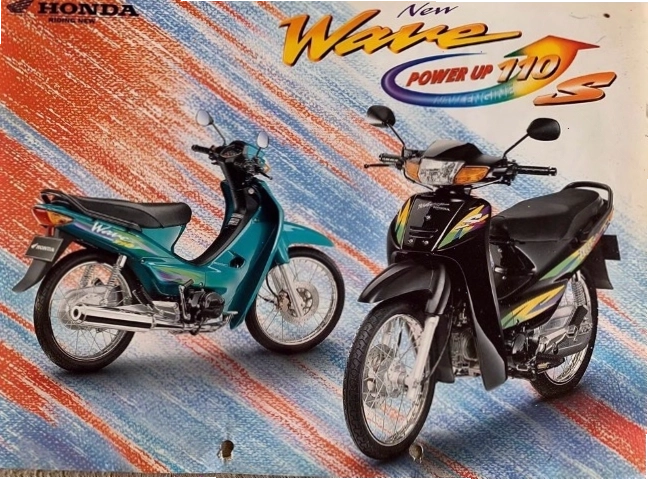 Thân xe Honda Wave ZX với đường nét thon gọn