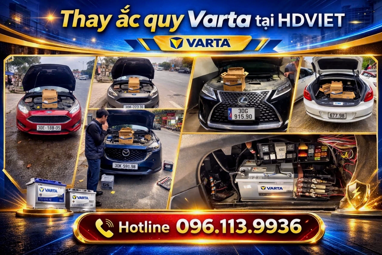 Thay ắc quy Varta tận nơi chuyên nghiệp