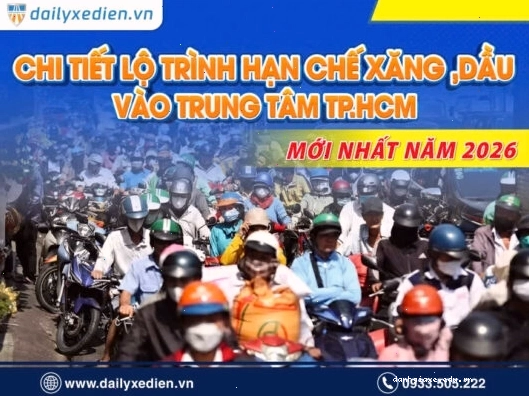 Thông tin chi tiết về lộ trình hạn chế xe xăng, dầu vào trung tâm TP.HCM năm 2026