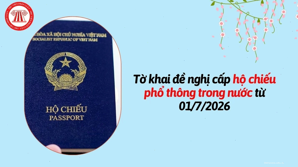 Tờ khai đề nghị cấp hộ chiếu phổ thông trong nước