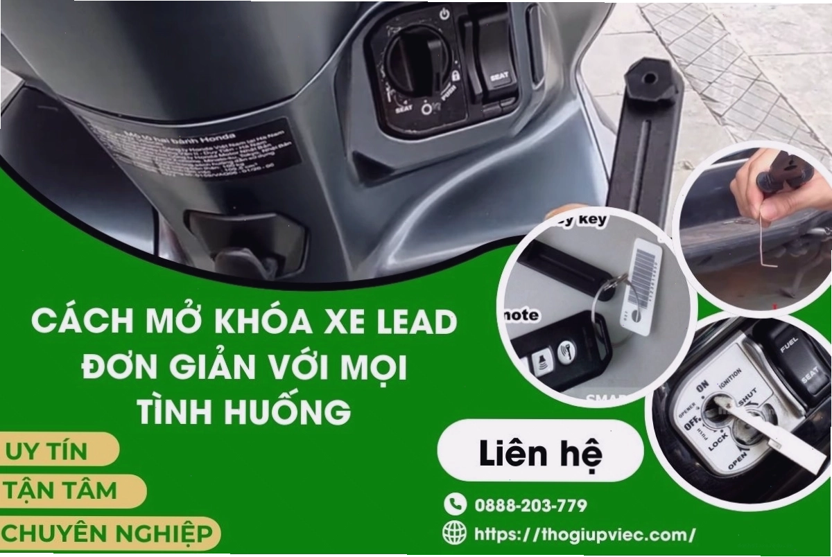 Tổng hợp các phương pháp mở cốp xe Lead