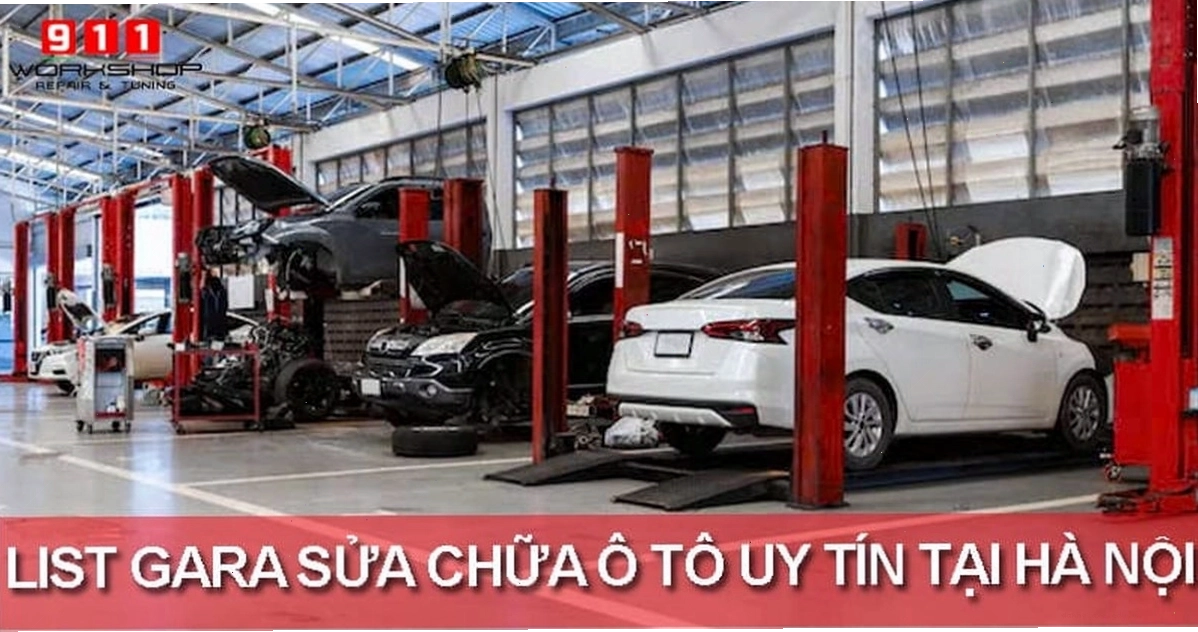 Trang thiết bị hiện đại tại gara sửa chữa ô tô