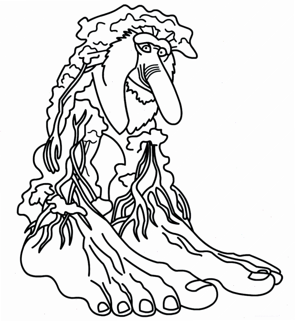 Tranh tô màu Brr Brr Patapim brainrot