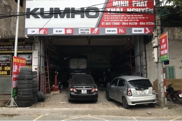 Trung tâm lốp ô tô Minh Phát tại Thái Nguyên