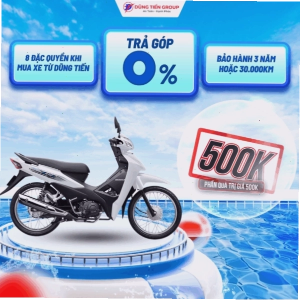 Wave Alpha_Tiêu Chuẩn _ Trắng Bạc