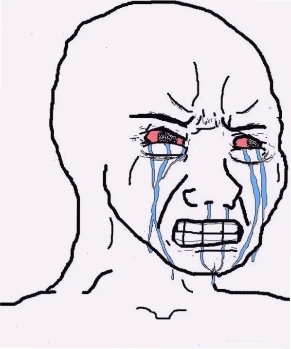 Wojak meme với đường nét đơn giản nhưng biểu cảm rõ nét