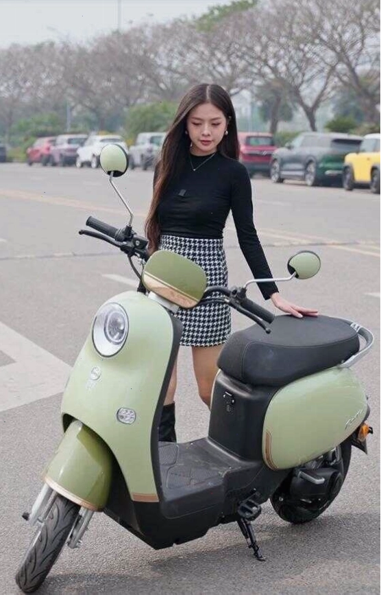 Xe đạp điện 1 yên Dibao Rosa màu hồng nổi bật với thiết kế nhỏ gọn và trẻ trung
