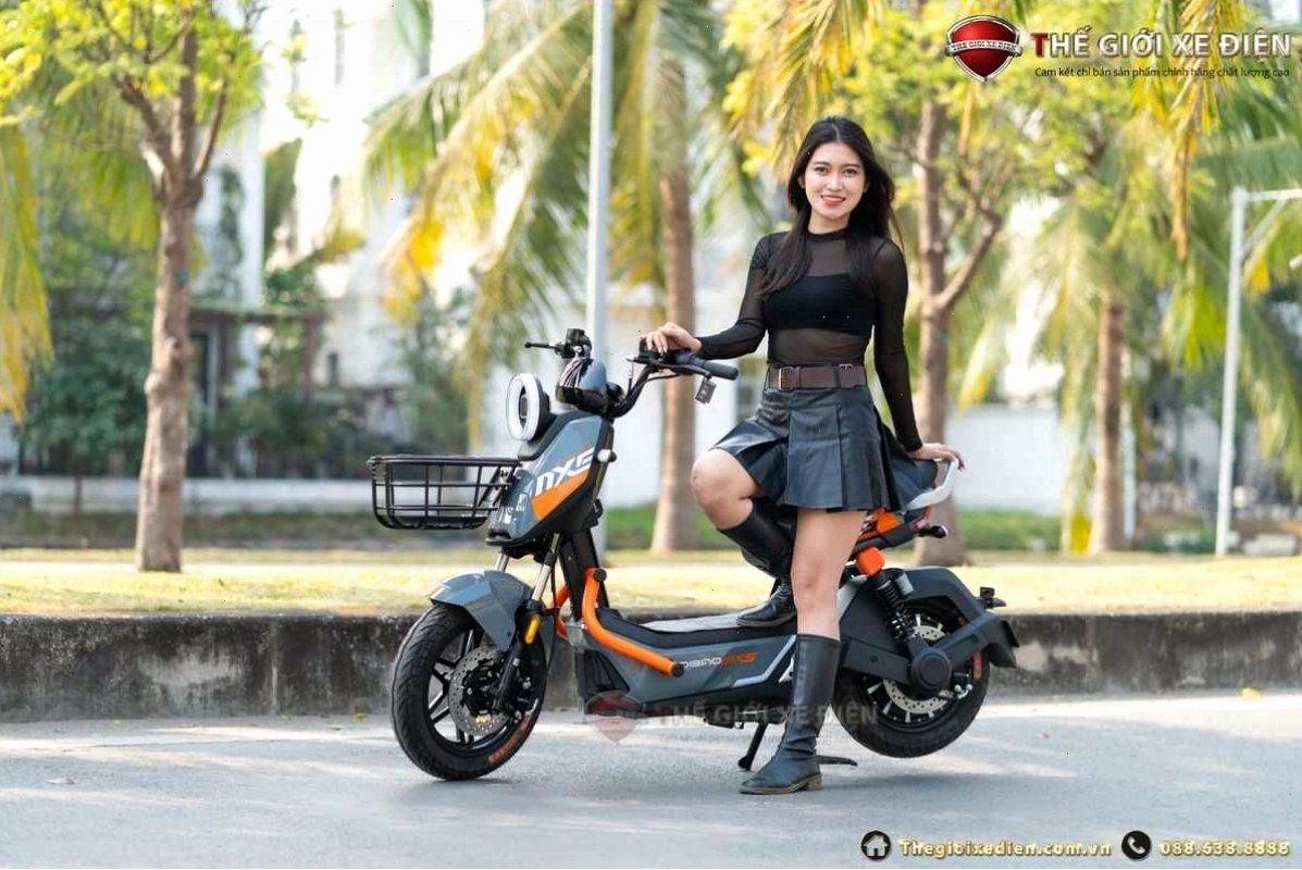Xe đạp điện 1 yên MXS màu đen tuyền toát lên vẻ mạnh mẽ và cá tính