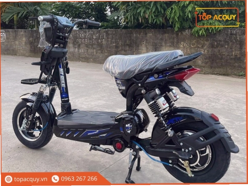 Xe đạp điện 4 bình với thiết kế phổ biến