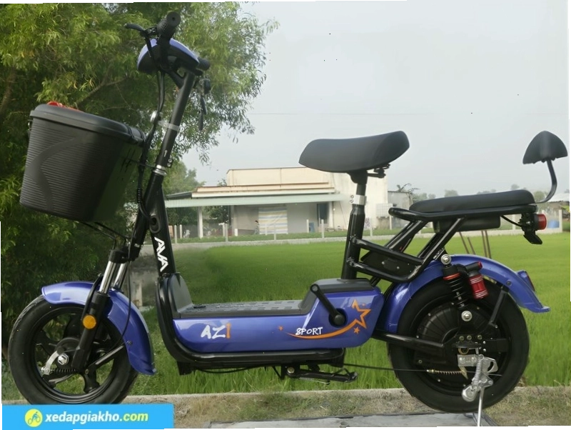 Xe đạp điện Azi A9 14 inch trang bị đầy đủ phụ kiện an toàn