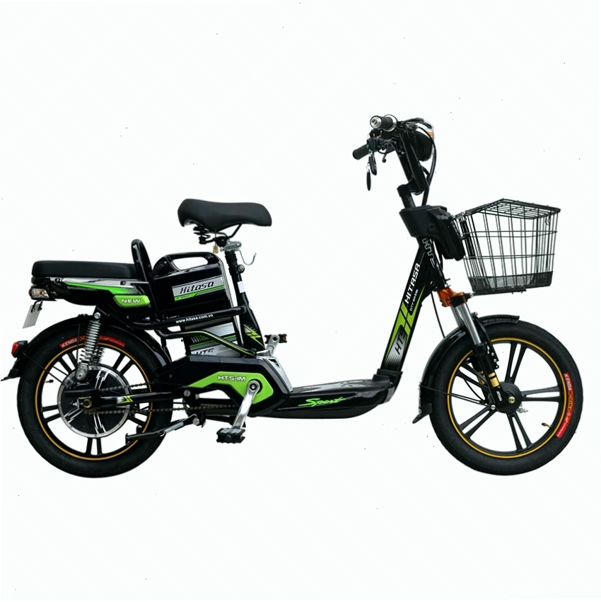 Xe Đạp Điện E-BIKE HITASA IM23 màu xanh lá