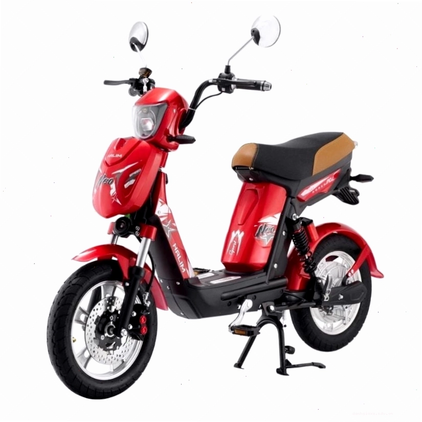 Xe đạp điện Halim Neo màu đỏ, một lựa chọn giá rẻ