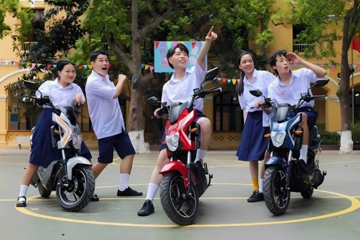 Xe đạp điện là phương tiện lý tưởng cho học sinh, sinh viên di chuyển đường ngắn