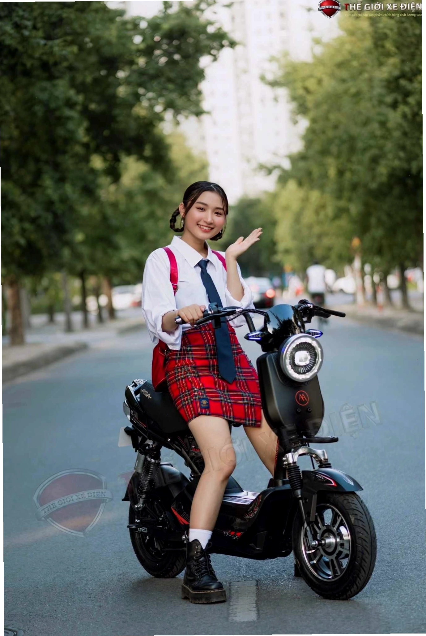 Xe đạp điện M133 Aima Amie thiết kế nhỏ gọn