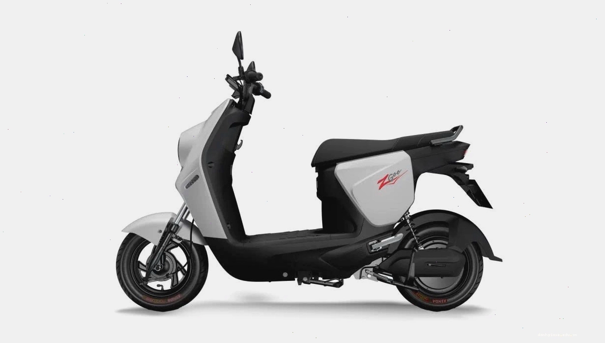 Xe đạp điện màu đỏ đen cá tính