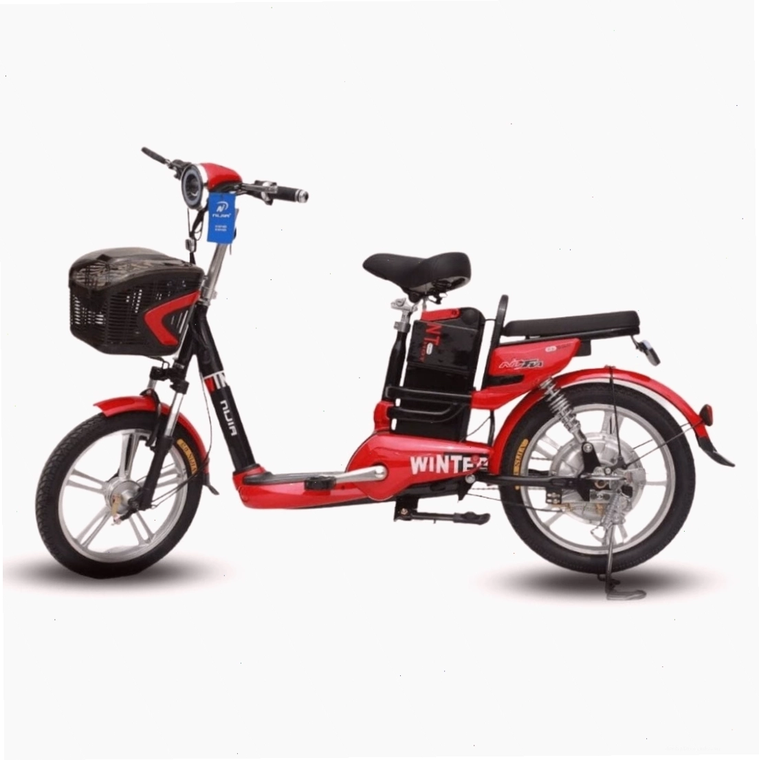 Xe đạp điện Nijia Winter màu đỏ trẻ trung
