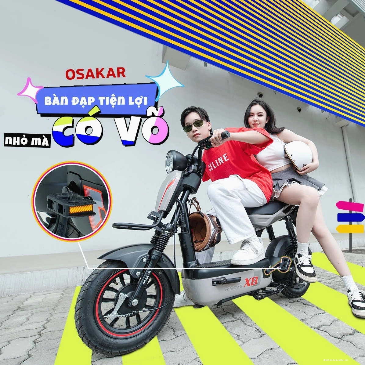 Xe đạp điện Osakar X8, mẫu xe tầm trung nhiều tính năng