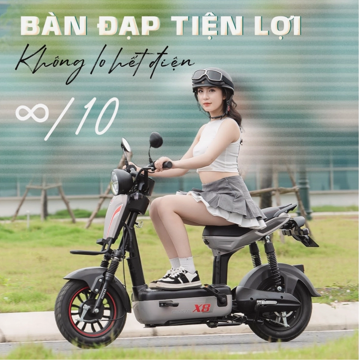 Xe đạp điện OSAKAR X8 vận hành bền bỉ trên nhiều địa hình