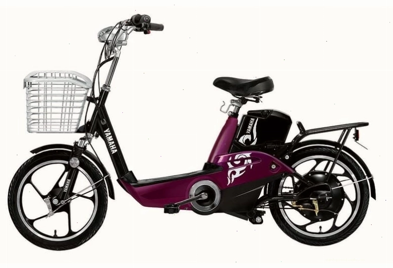 Xe đạp điện Yamaha Icats H3 màu hồng tím nổi bật