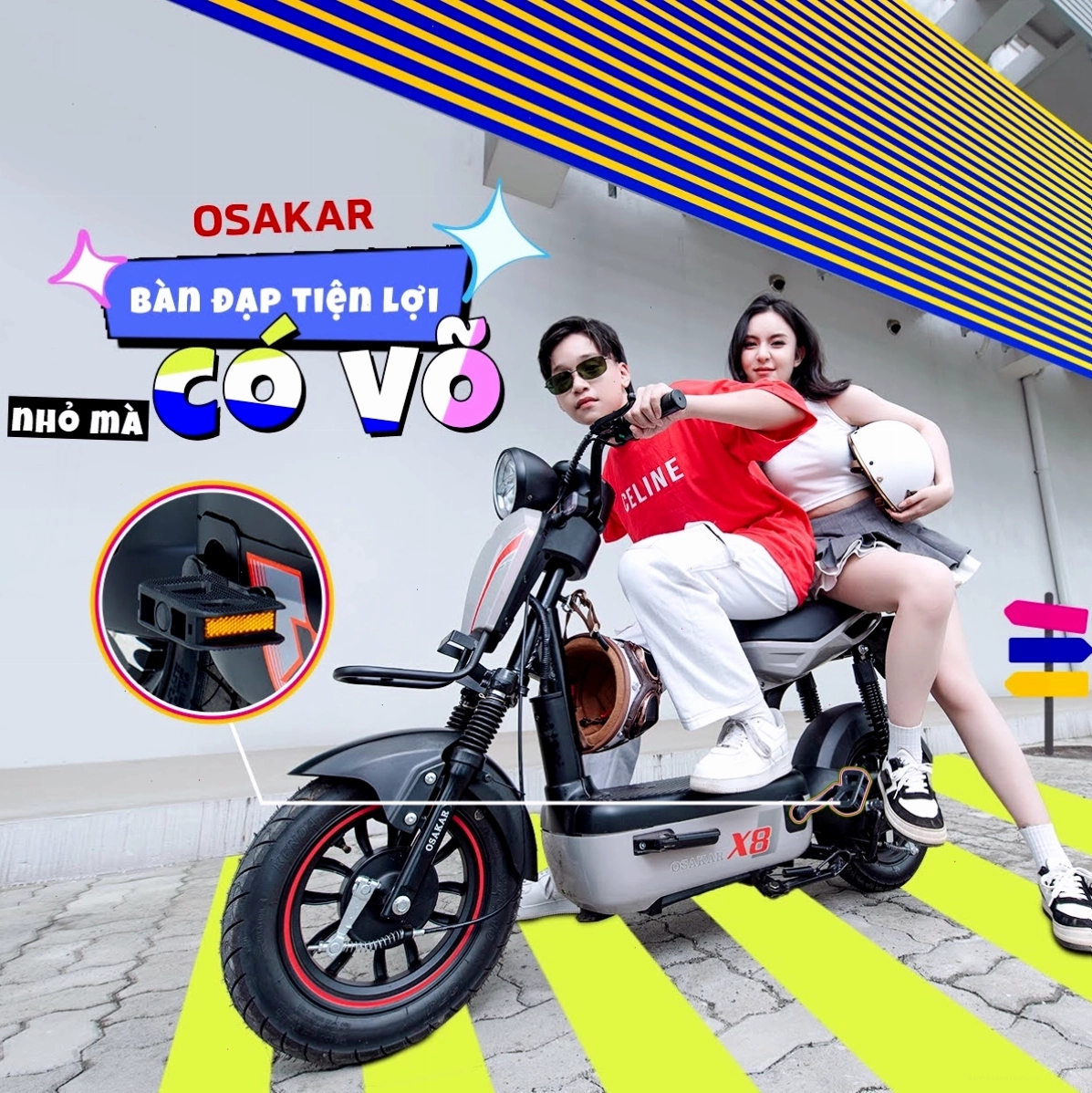 Xe điện bàn đạp OSAKAR X8
