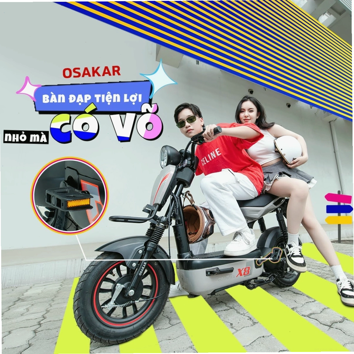 Xe điện bàn đạp OSAKAR X8
