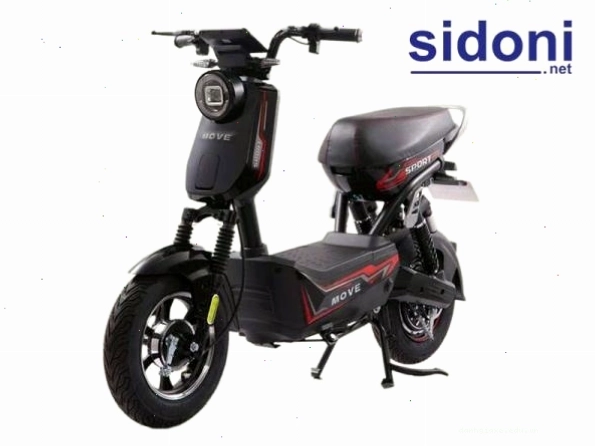 Xe điện Move Sport Purple màu đen