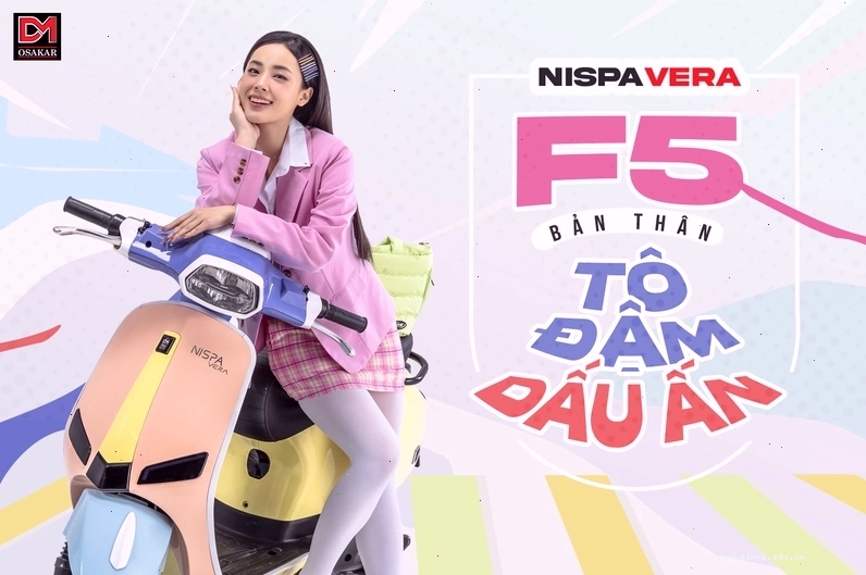 Xe máy điện Osakar Nispa Vera SX với thiết kế kiểu dáng Vespa thanh lịch