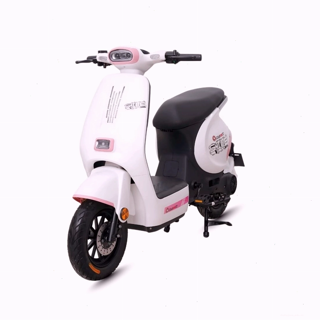 Xe máy điện Powelldd Shine phiên bản màu trắng hồng thời trang