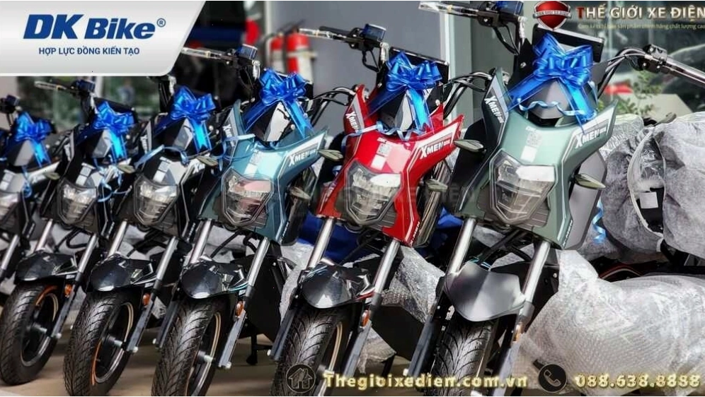 Xe máy điện Xmen One DKBike - Thiết kế hầm hố mạnh mẽ