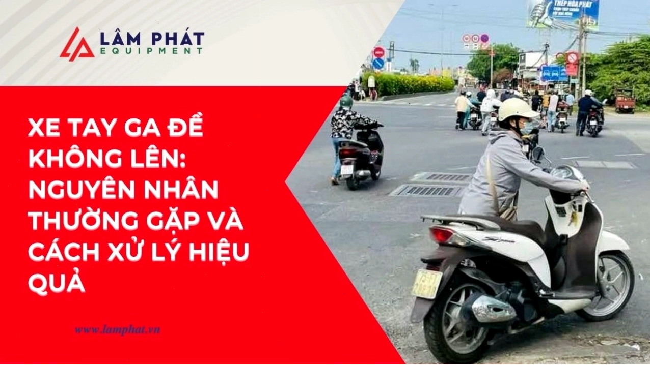 Xe tay ga đề không lên