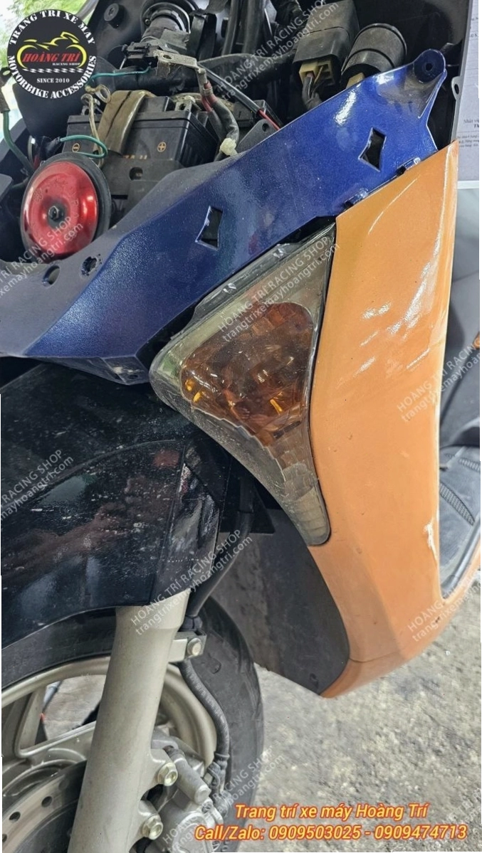 Xi nhan zin của Honda SCR với đèn halogen, không quá nổi bật