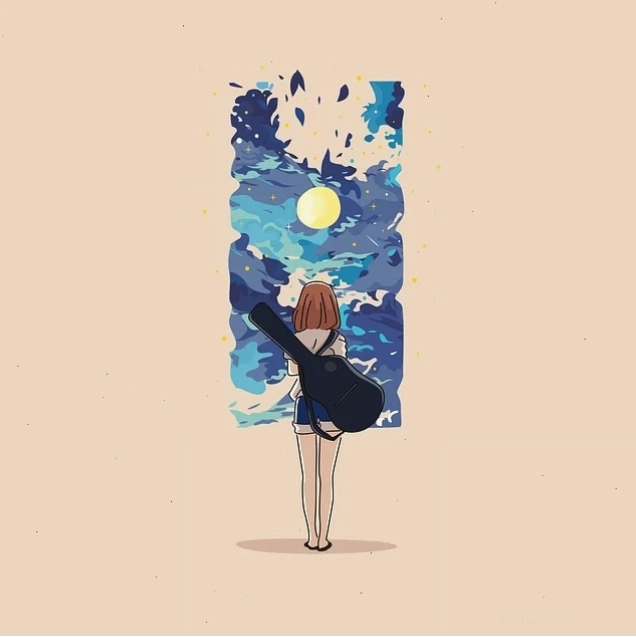 Free girl anime manga illustration with school uniform focus